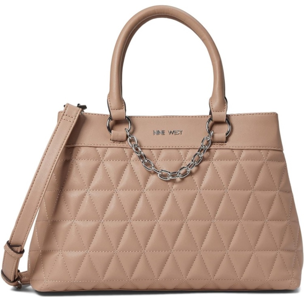 NINE WEST. NWOT. Brand new bag. Judilee Satchel. Blushing‎ color. Quilted.